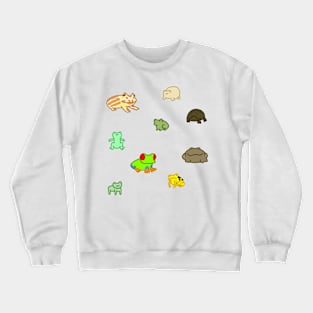 Family Of Frogs Sticker Pack Crewneck Sweatshirt